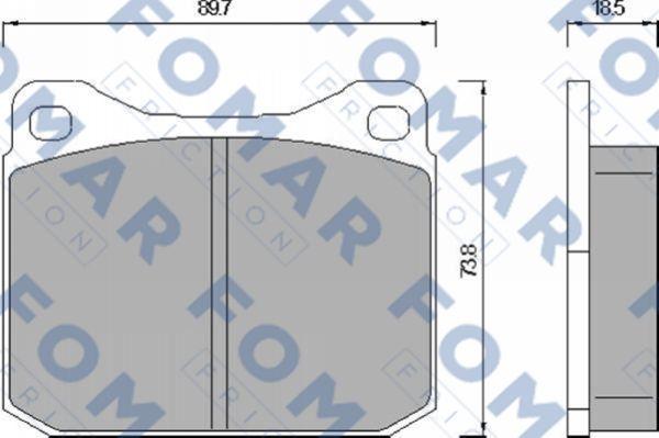 FOMAR Friction FO 467883 - Jarrupala, levyjarru inparts.fi