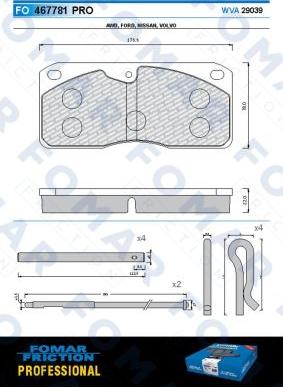 FOMAR Friction FO 467781 - Jarrupala, levyjarru inparts.fi