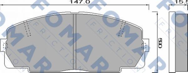 FOMAR Friction FO 489481 - Jarrupala, levyjarru inparts.fi