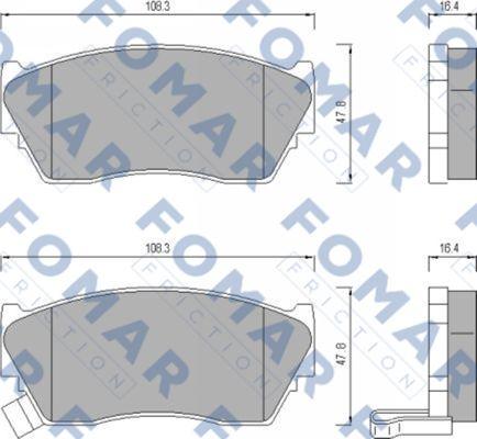 FOMAR Friction FO 484081 - Jarrupala, levyjarru inparts.fi