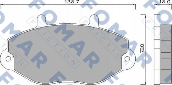 FOMAR Friction FO 486481 - Jarrupala, levyjarru inparts.fi