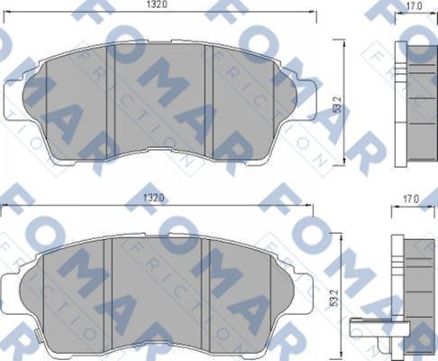 FOMAR Friction FO 481681 - Jarrupala, levyjarru inparts.fi