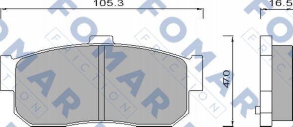 FOMAR Friction FO 488981 - Jarrupala, levyjarru inparts.fi