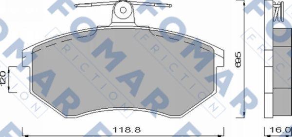 FOMAR Friction FO 488481 - Jarrupala, levyjarru inparts.fi