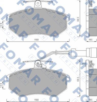 FOMAR Friction FO 488681 - Jarrupala, levyjarru inparts.fi