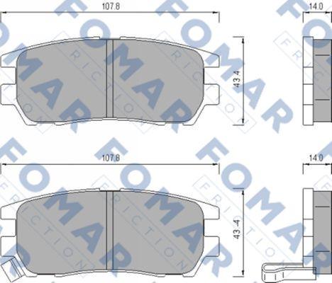 FOMAR Friction FO 482181 - Jarrupala, levyjarru inparts.fi