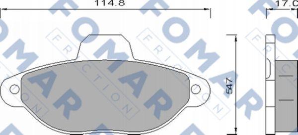 FOMAR Friction FO 482881 - Jarrupala, levyjarru inparts.fi