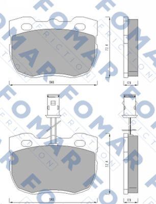 FOMAR Friction FO 487981 - Jarrupala, levyjarru inparts.fi