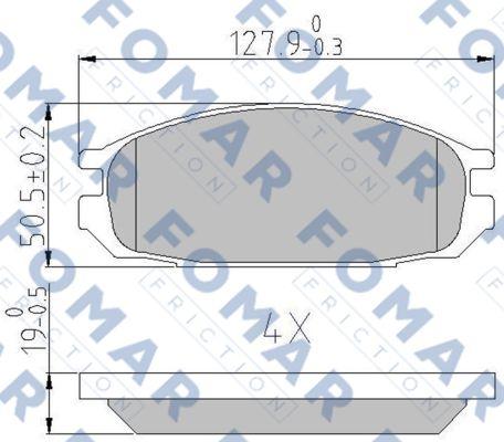 FOMAR Friction FO 487681 - Jarrupala, levyjarru inparts.fi