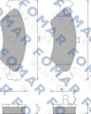 FOMAR Friction FO 487081 - Jarrupala, levyjarru inparts.fi