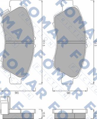 FOMAR Friction FO 487281 - Jarrupala, levyjarru inparts.fi