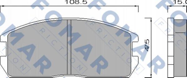 FOMAR Friction FO 439581 - Jarrupala, levyjarru inparts.fi