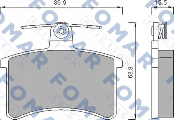 FOMAR Friction FO 436981 - Jarrupala, levyjarru inparts.fi