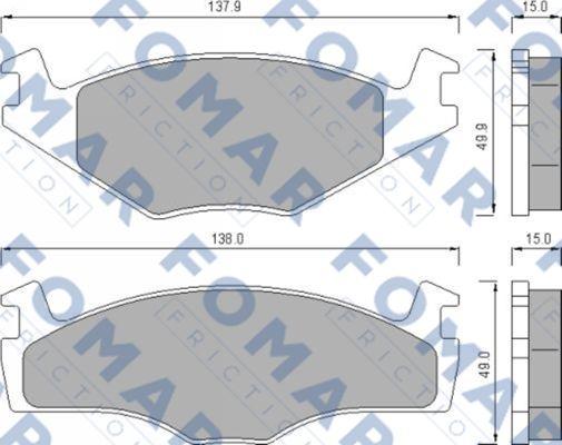 FOMAR Friction FO 436481 - Jarrupala, levyjarru inparts.fi