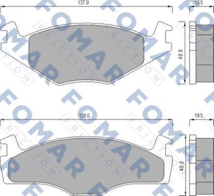 FOMAR Friction FO 436681 - Jarrupala, levyjarru inparts.fi