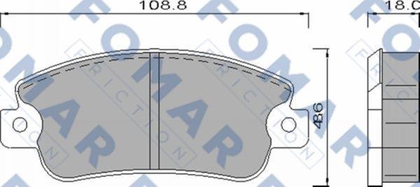 FOMAR Friction FO 436181 - Jarrupala, levyjarru inparts.fi