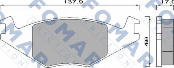 FOMAR Friction FO 436881 - Jarrupala, levyjarru inparts.fi