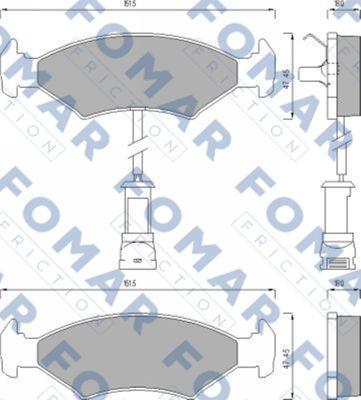 FOMAR Friction FO 431181 - Jarrupala, levyjarru inparts.fi