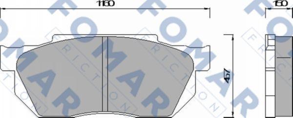 FOMAR Friction FO 438581 - Jarrupala, levyjarru inparts.fi