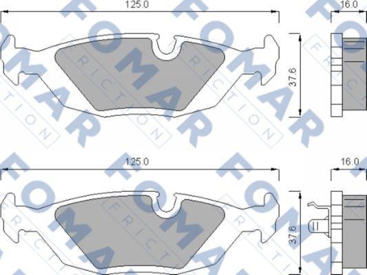 FOMAR Friction FO 438181 - Jarrupala, levyjarru inparts.fi