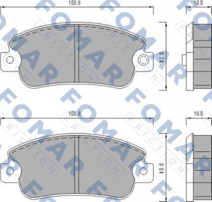 FOMAR Friction FO 433481 - Jarrupala, levyjarru inparts.fi