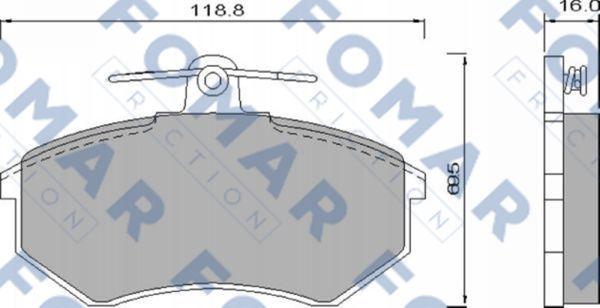 FOMAR Friction FO 433281 - Jarrupala, levyjarru inparts.fi