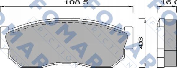 FOMAR Friction FO 432181 - Jarrupala, levyjarru inparts.fi