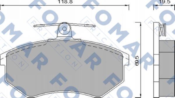 FOMAR Friction FO 432781 - Jarrupala, levyjarru inparts.fi