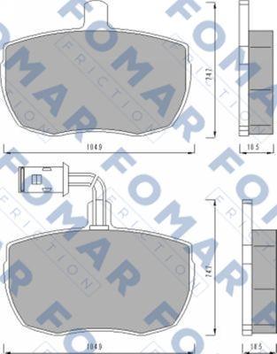 FOMAR Friction FO 437881 - Jarrupala, levyjarru inparts.fi