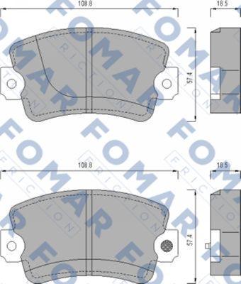 FOMAR Friction FO 429081 - Jarrupala, levyjarru inparts.fi