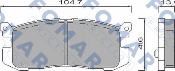 FOMAR Friction FO 420581 - Jarrupala, levyjarru inparts.fi