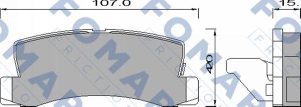 FOMAR Friction FO 428881 - Jarrupala, levyjarru inparts.fi