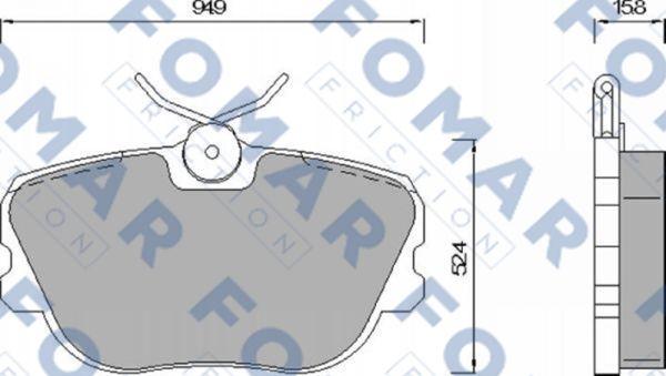 FOMAR Friction FO 422981 - Jarrupala, levyjarru inparts.fi