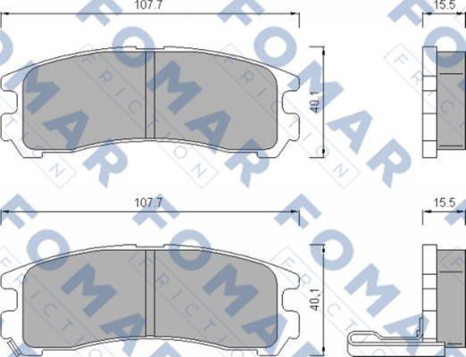 FOMAR Friction FO 479481 - Jarrupala, levyjarru inparts.fi