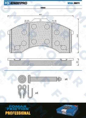 FOMAR Friction FO 474081 - Jarrupala, levyjarru inparts.fi