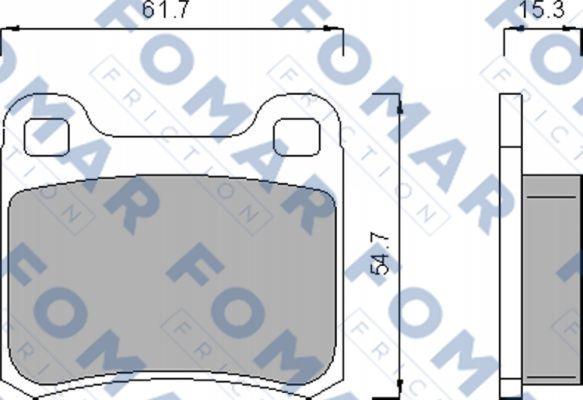 FOMAR Friction FO 474185 - Jarrupala, levyjarru inparts.fi