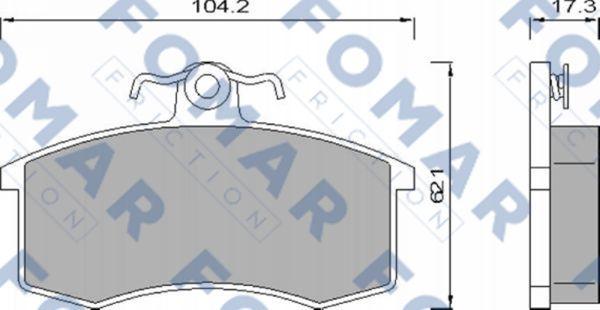 FOMAR Friction FO 474381 - Jarrupala, levyjarru inparts.fi