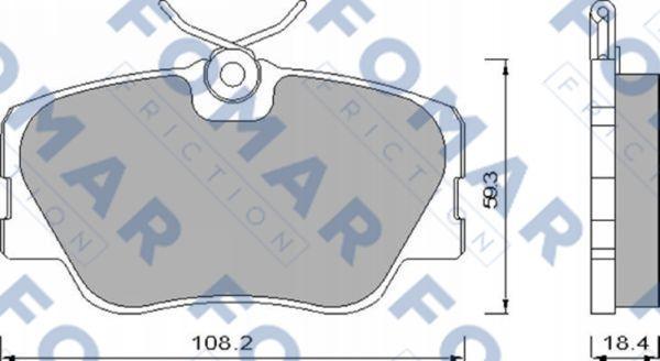 FOMAR Friction FO 474281 - Jarrupala, levyjarru inparts.fi