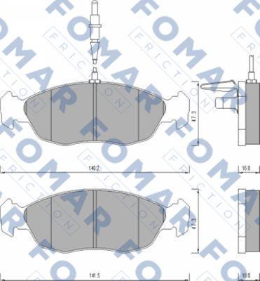 FOMAR Friction FO 475881 - Jarrupala, levyjarru inparts.fi