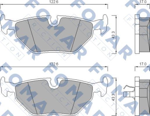 FOMAR Friction FO 476581 - Jarrupala, levyjarru inparts.fi