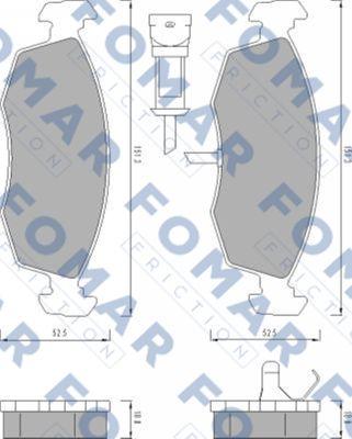 FOMAR Friction FO 478581 - Jarrupala, levyjarru inparts.fi