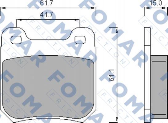 FOMAR Friction FO 478781 - Jarrupala, levyjarru inparts.fi