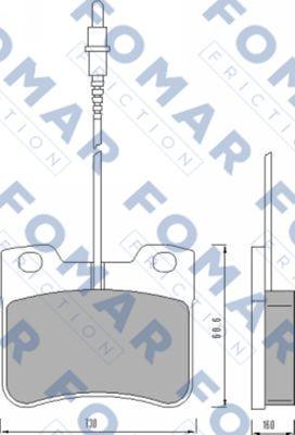 FOMAR Friction FO 472981 - Jarrupala, levyjarru inparts.fi