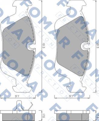 FOMAR Friction FO 472081 - Jarrupala, levyjarru inparts.fi