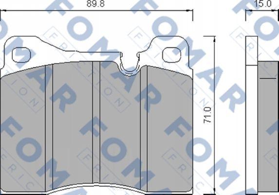 FOMAR Friction FO 472286 - Jarrupala, levyjarru inparts.fi