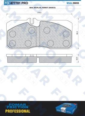 FOMAR Friction FO 477781 - Jarrupala, levyjarru inparts.fi