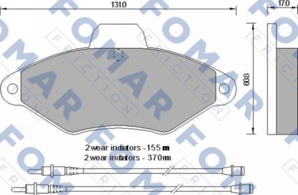 FOMAR Friction FO 592481 - Jarrupala, levyjarru inparts.fi