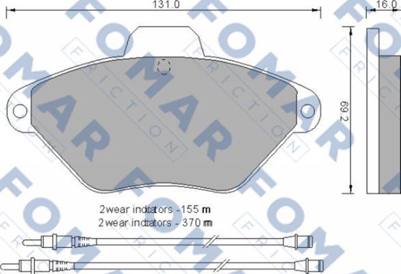 FOMAR Friction FO 592581 - Jarrupala, levyjarru inparts.fi