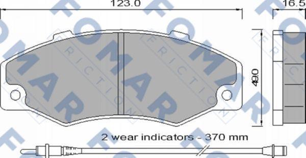 FOMAR Friction FO 546881 - Jarrupala, levyjarru inparts.fi