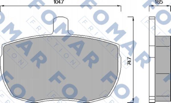 FOMAR Friction FO 543081 - Jarrupala, levyjarru inparts.fi